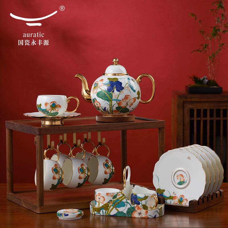 AURATIC 国瓷永丰源 ティーポット カップ＆ソーサー 高級茶器セット